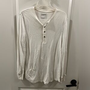 Express Long Sleeve Henley Shirt